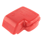 Battery Clamp “+”, screw terminal for 50mm², with cover red