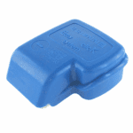 Battery Clamp “-“, screw terminal for 50mm², with cover blue