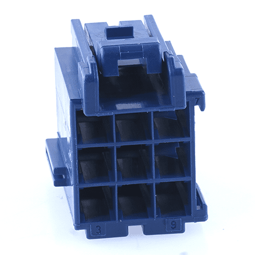 junior power timer housing, 9-pole (3x3), blue