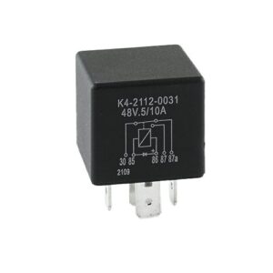 Mini Relay, 48V, 5/10A, changeover contact, with diode