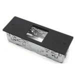 mounting frame for 4-fold keypad, central slot, with DIN-enclosure