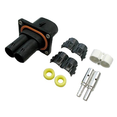 High Current Plug, 2-pole, male contact side,  IP6K9K