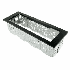 mounting frame for 12-fold keypad, central slot, with DIN-enclosure