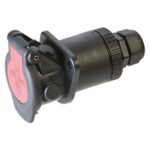 ADR Socket 15-pole, 24V, crimp contact, with cap nut for cable diameter 12-18mm