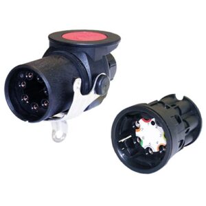 EBS/ABS/ADR Plug, 7-pole, 24V, screw contact, for cable diameter 9-16mm