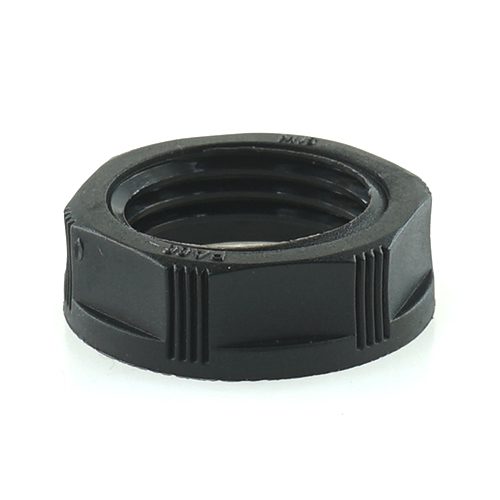 conduit lock nut M16, black