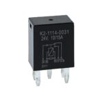 Micro Relay 24V, 10/15A, changeover contact, with resistor, sealed