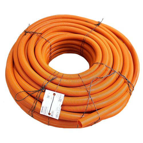 Conduit NW26, PA6, normal profile, orange, packaging 50m rings