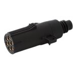 plug 7-pole, 24 V, flat terminal, grommet for cable diameter 10.00-12.00 mm