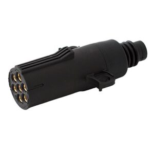 plug 7-pole, 24 V, flat terminal, grommet for cable diameter 10.00-12.00 mm