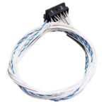 Connection cable CAN module IO1-IO4, relay socket, 2m, FLRY 1mm² white, open ends, printed
