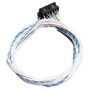 Connection cable CAN module IO1-IO4, relay socket, 2m, FLRY 1mm² white, open ends, printed