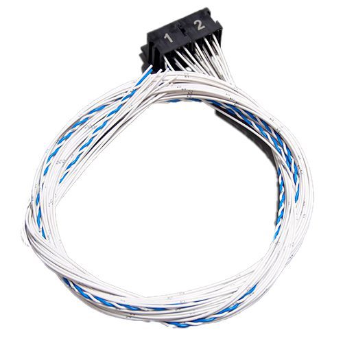 Connection cable CAN module IO1-IO4, relay socket, 2m, FLRY 1mm² white, open ends, printed