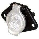 trailor plug 12 V, 7-pole, N-Type, SAE J560-12V, screw terminal, with metal cover cape