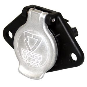 trailor plug 12 V, 7-pole, N-Type, SAE J560-12V, screw terminal, with metal cover cape