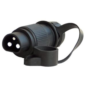 plug 3-pole, 6-24V, crimp contact, screw cap for cable diameter 7.00-9.00 mm