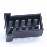 JPT-Male Connector, 10-pole (2×5), PFT, Coding A, black
