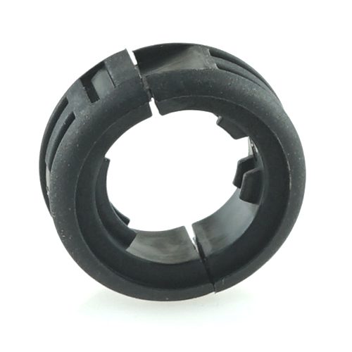 Reducer for corrugated tube outlet NW17 to NW10, black
