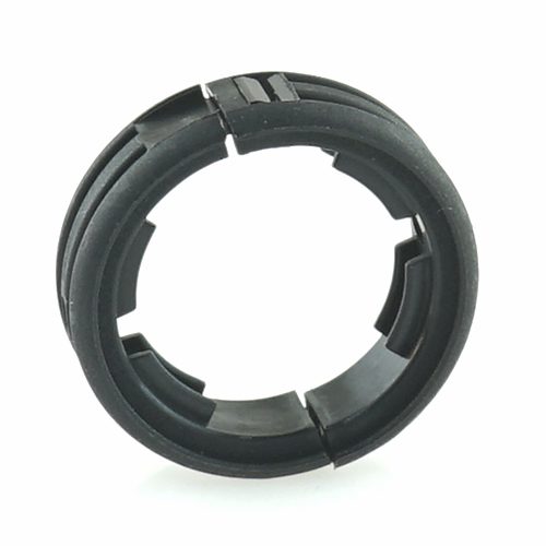 Reducer for corrugated tube outlet NW23 to NW17, black