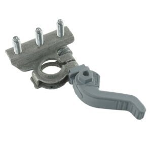 Battery Clamp "-", QUICK LOCK, snap closing right, 3 x bolts M6