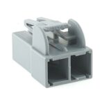 Power Connector, female holder polarized, 2way, grey