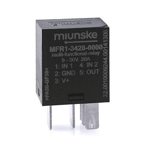 Multifunctional Relay, micro type, high-side, 20A, 9-30V, 2x input, solid state relay, parameterizable