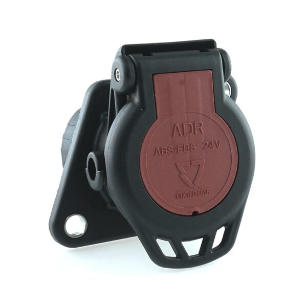 ABS/EBS/ADR, socket 24V, 7-pole, crimp contact, corrugated tube cap for NW13