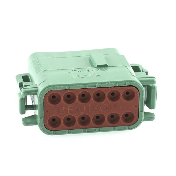 Socket housing 12-pole, coding C, green