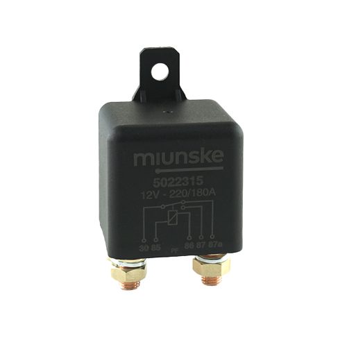 Power-Relay 12V, 220/180A, changeover contact, with lug