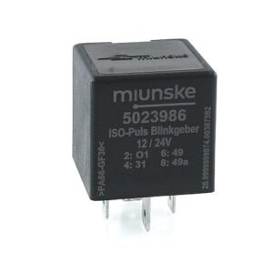 Iso-pulse flasher unit, 9-30V, 1x power output, 1x control output, parameterizable with miunske One-Wire Interface