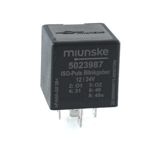 Iso-pulse flasher unit, 9-30V, 1x power output, 2x control output, parameterizable with miunske One-Wire Interface