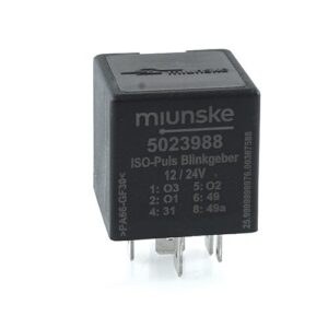 Iso-pulse flasher unit, 9-30V, 1x power output, 3x control output, parameterizable with miunske One-Wire Interface