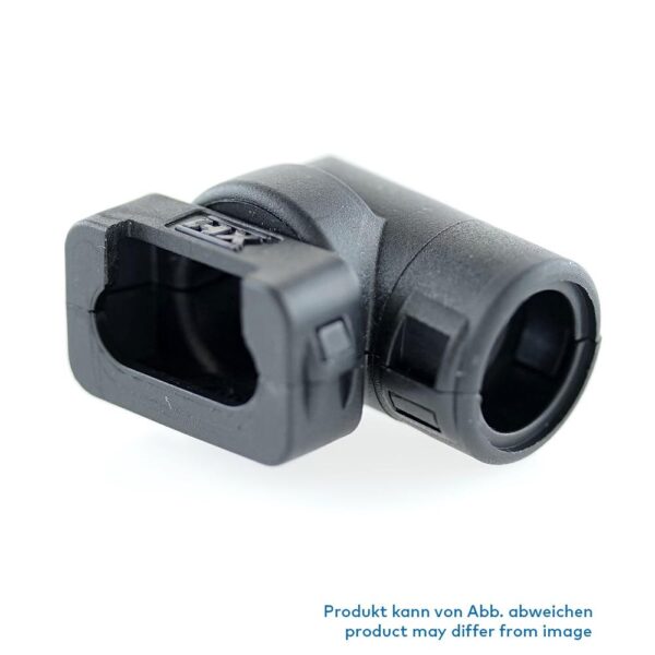 Hinged Connector to Conduit, KOSTAL Connector, elbow 90°, NW 10, 28way, CI12-90-SLK28-4