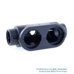 External Connector Interface, DEUTSCH DRC50, two half shells, 3way conduit fitting 2 x NW10, 1 x NW23