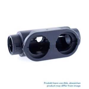 External Connector Interface, DEUTSCH DRC50, two half shells, 3way conduit fitting 2 x NW10, 1 x NW23