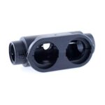 External Connector Interface, DEUTSCH DRC50, two half shells, 3way conduit fitting 2 x NW17, 1 x NW10