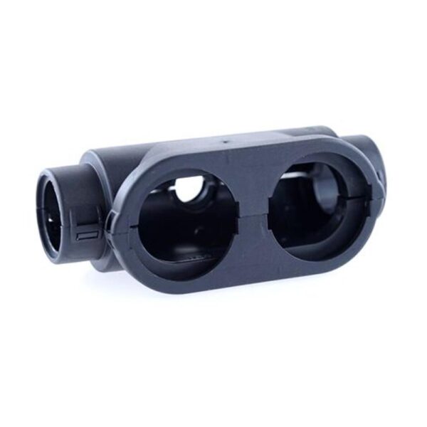 External Connector Interface, DEUTSCH DRC50, two half shells, 3way conduit fitting 2 x NW17, 1 x NW10