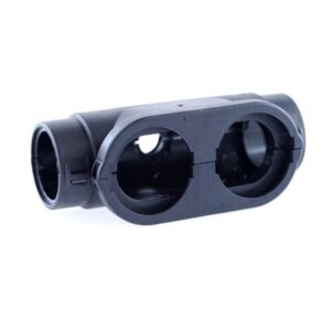 External Connector Interface, DEUTSCH DRC50, two half shells, 3way conduit fitting 2 x NW22, 1 x NW10