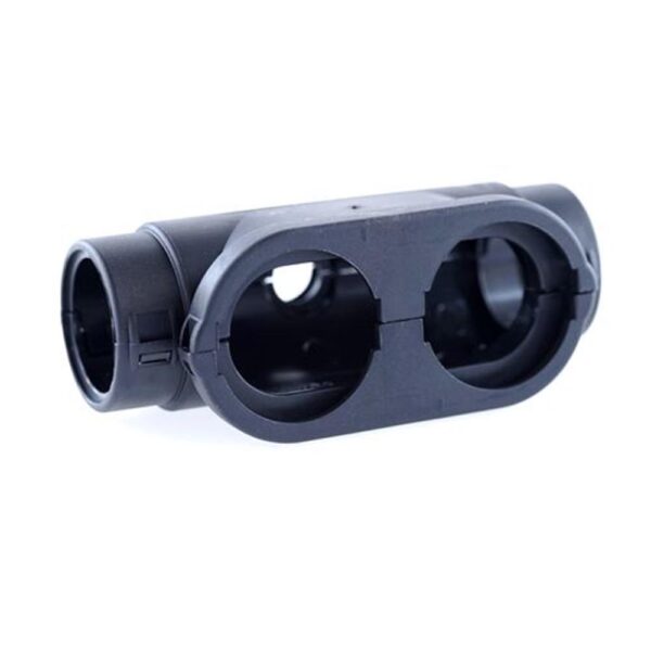 External Connector Interface, DEUTSCH DRC50, two half shells, 3way conduit fitting 2 x NW22, 1 x NW10