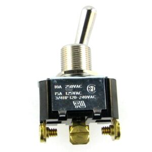 on-off-(on) Toggle Switche 10A/250V, 15A/125V, single-pole, sealed
