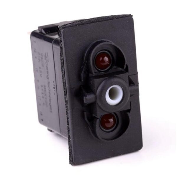 on-off Switch, 12V/20A, for Contura II,III,IV,V, LED 1 red, LED 2 red, with panel seal