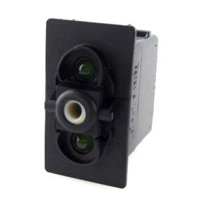 on-off Switch, 12V/20A, for Contura II,III,IV,V, LED 1 superbright green, LED 2 superbright green
