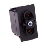 off<on Momentary Switch, 12V/20A, for Contura II,III,IV,V, LED 1 red, LED 2 red