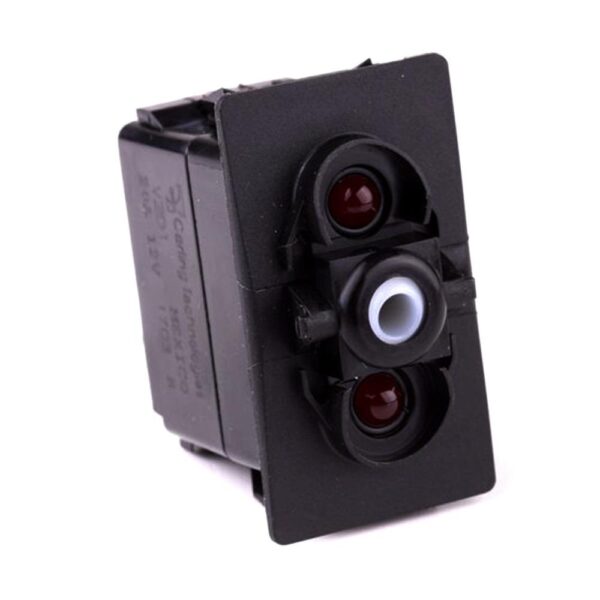 off<on Momentary Switch, 12V/20A, for Contura II,III,IV,V, LED 1 red, LED 2 red