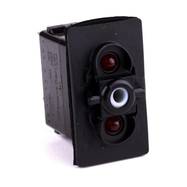 off<on Momentary Switch, 12V/20A, for Contura II,III,IV,V, LED 1 red, LED 2 red, with panel seal