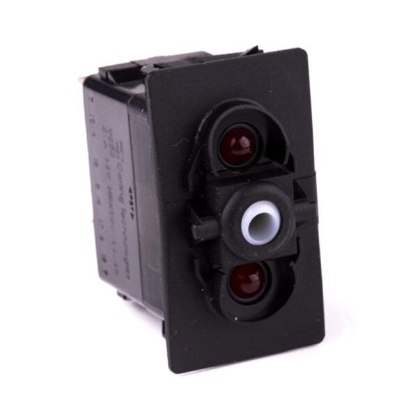 off<on Momentary Switch, 12V/20A, for Contura II,III,IV,V, LED 1 red, LED 2 red