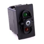 off<on Momentary Switch, 12V/20A, for Contura II,III,IV,V, LED 1 superbright green, LED 2Amber