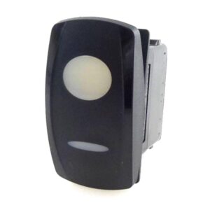 on-on Switch 24V/15A, Contura V, LED 1 superbright green, LED 2 superbright green, oval and bar lens white