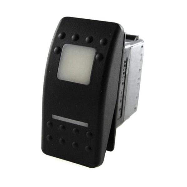 on-on Switch, 12V/20A, Contura II, LED 1 superbright green, LED 2Amber, square lens and bar lens white, without symbol