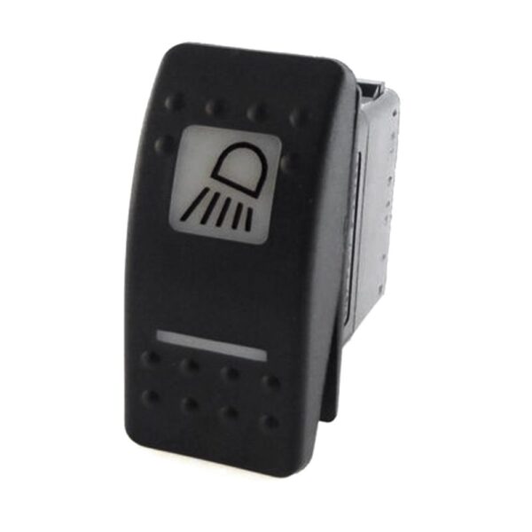 on-on Switch, 12V/20A, Contura II, LED 1 superbright green, LED 2 superbright red, square lens and bar lens white, symbol "work light front"